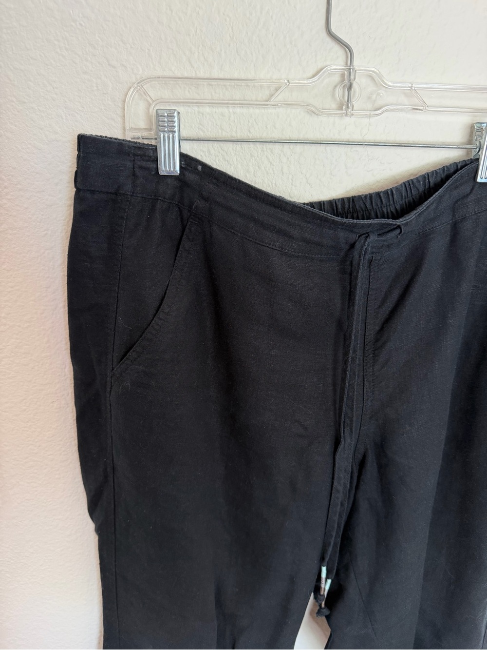 J. Crew Black Cropped Drawstring Pants